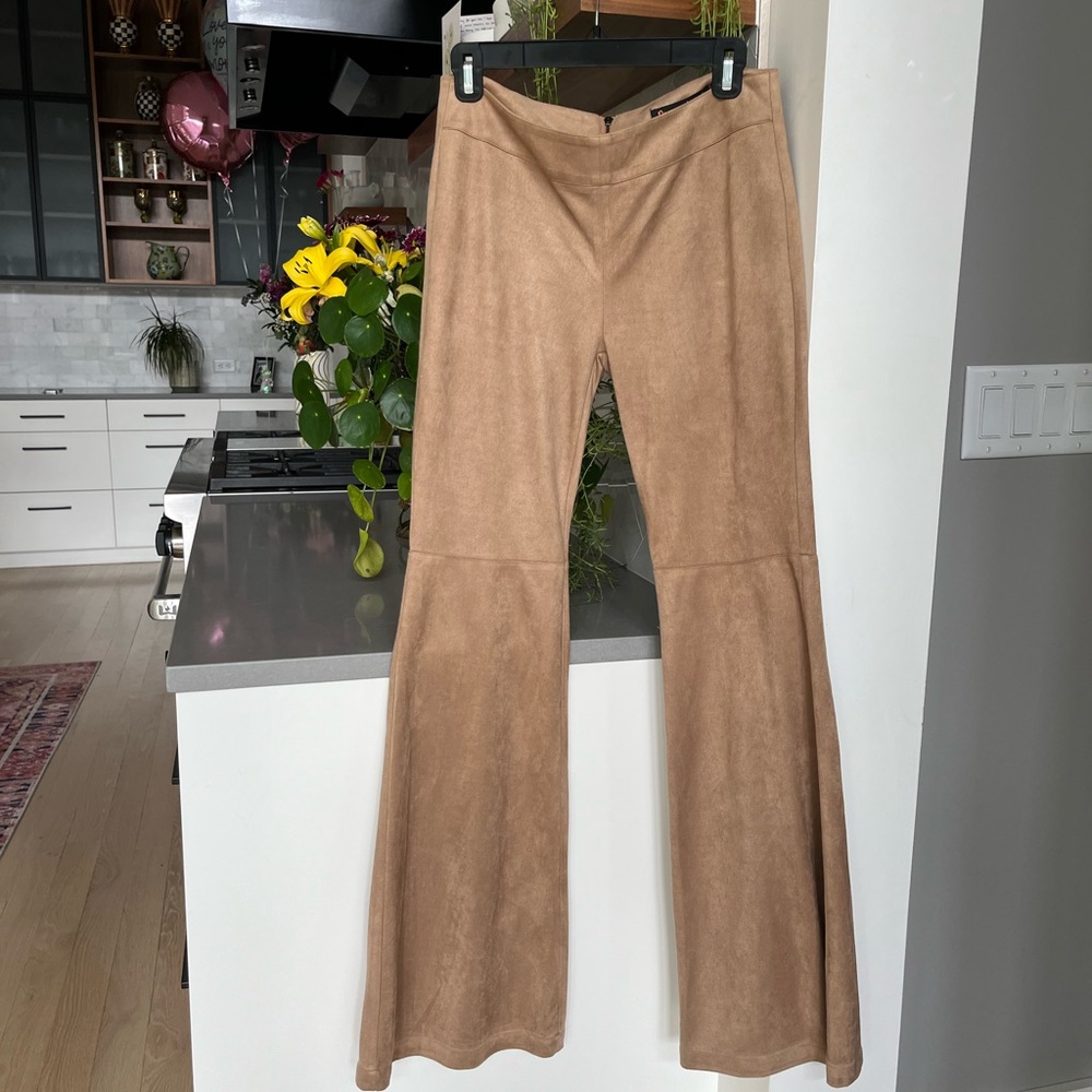 Dance & Marvel Flared Suede Pants NWT